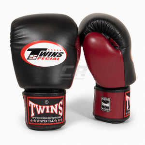 Rękawice do Muay Thai Twins Special BGVL3 Burgundy Black