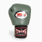 Rękawice do Muay Thai Twins Special BGVL3 Wojskowa zieleń