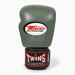 Rękawice do Muay Thai Twins Special BGVL4 Czarno-zielono-biały
