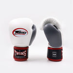 Rękawice do Muay Thai Twins Special BGVL4 Czarno-biało-szary