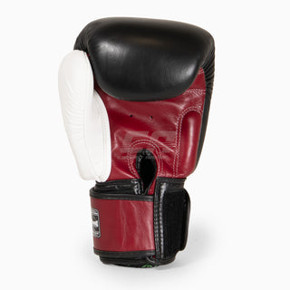 Rękawice do Muay Thai Twins Special BGVL4 czerwono-czarno-białe