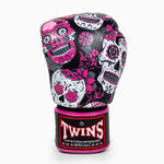 Rękawice do Muay Thai Twins Special FBGVL 3 Skull Róża 