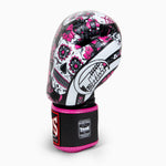 Rękawice do Muay Thai Twins Special FBGVL 3 Skull Róża 