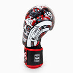 Rękawice do Muay Thai Twins Special FBGVL 3 Skull Czerwony 