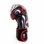 Rękawice do Muay Thai Twins Special FBGVL 3 Skull Czerwony 