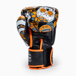 Rękawice do Muay Thai Twins Special FBGVL 4 Skull Pomarańczowy 