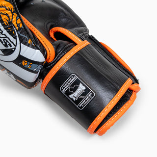 Rękawice do Muay Thai Twins Special FBGVL 4 Skull Pomarańczowy 