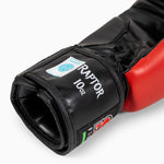 Rękawice bokserskie Raptor SAP WAKO 10 Oz Czarny-czerwony 