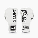Rękawice bokserskie Fairtex Glory BGLG1 Biały ze sznurowadłami