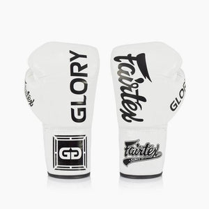 Rękawice bokserskie Fairtex Glory BGLG1 Biały ze sznurowadłami
