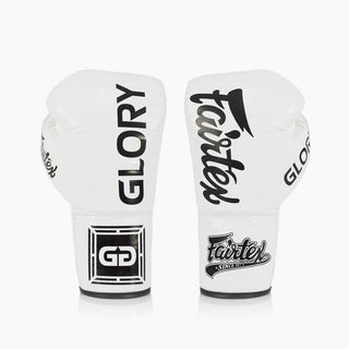 Rękawice bokserskie Fairtex Glory BGLG1 Biały ze sznurowadłami