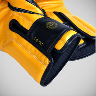 Rękawice do Muay Thai Fairtex Super Sparring BGV18 Black-Gold