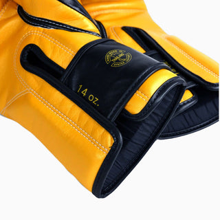 Rękawice do Muay Thai Fairtex Super Sparring BGV18 Czarny-złoty 