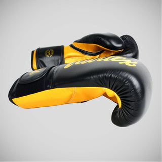 Rękawice do Muay Thai Fairtex Super Sparring BGV18 Black-Gold