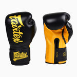 Rękawice do Muay Thai Fairtex Super Sparring BGV18 Czarny-złoty 
