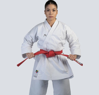 Karatega Arawaza Kata Deluxe Evo WKF biały haft-Combat Arena