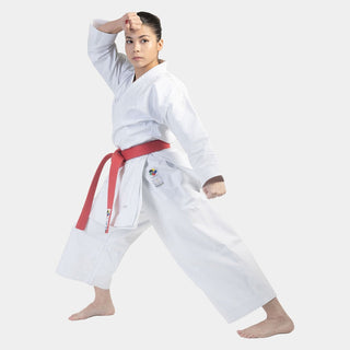 Karatega Arawaza Kata Deluxe Evo WKF biały haft-Combat Arena