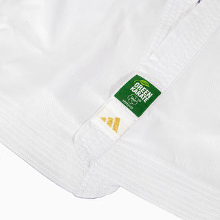 Karatega kumite Adidas Adizero 2.0 WKF biały bez pasków 
