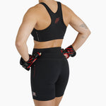 Krótkie legginsy Kobieta Leone Primal Instinct AB939 Czarny 