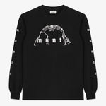 Maglia a maniche lunghe Manto Bones Nero-Combat Arena