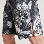 Spodenki MMA Leone IUTER Barbed Wire AB04IU Czarno-Combat Arena