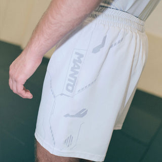 Pantaloncini MMA Manto Shield Bianco-Combat Arena