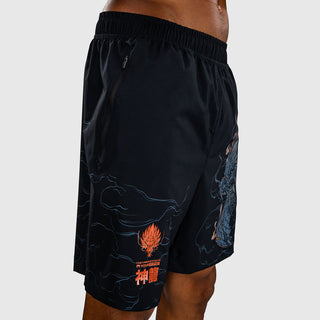 Pantaloncini allenamento Venum Thunder Dragon Nero-Combat Arena
