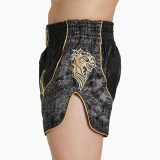 Szorty kick-tajskie Leone Elite AB879 Czarne-Combat Arena