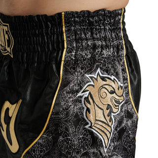 Szorty kick-tajskie Leone Elite AB879 Czarne-Combat Arena