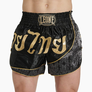 Szorty kick-tajskie Leone Elite AB879 Czarne-Combat Arena