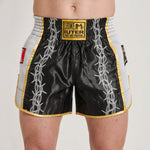 Spodenki kick-thai Leone IUTER Barbed Wire AB05IU Czarne-Combat Arena