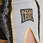 Spodenki kick-thai Leone IUTER Barbed Wire AB05IU Czarne-Combat Arena