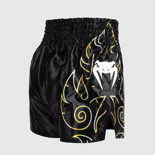 Pantaloncini kick-thai Venum VTC Flames Nero-oro-Combat Arena