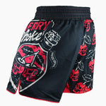 Spodenki MMA Pride or Die Wiśniowy Choke 