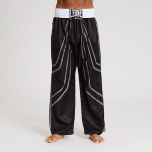 Spodnie do kickboxingu WAKO Leone AB992 Czarny-Combat Arena