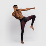 Pantaloni a compressione Venum G-Fit Air Nero-rosso-Combat Arena