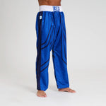 Spodnie do kickboxingu WAKO Leone AB992 Niebieskie 