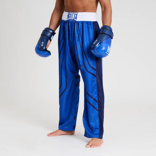 Spodnie do kickboxingu WAKO Leone AB992 Niebieskie 