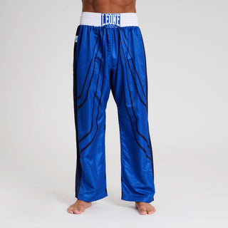 Spodnie do kickboxingu WAKO Leone AB992 Niebieskie 