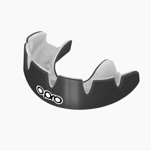 Paradenti Opro Instant Custom-Fit per apparecchio Nero-bianco-Combat Arena