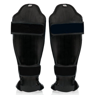 Ochraniacze piszczele Fairtex Competition SP5 z ochraniaczami na stopy Black