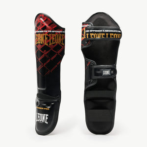 Ochraniacze piszczele Leone MMA Cage PT163 Czerwony-Combat Arena