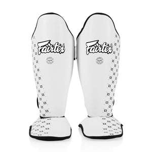 Ochraniacze piszczele Fairtex Zawody SP5 z parapetami Biały 