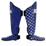 Ochraniacze piszczele Fairtex Competition SP5 z ochraniaczami na stopy Blue