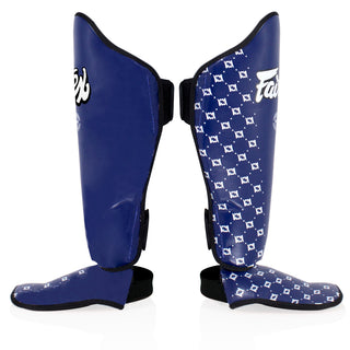 Ochraniacze piszczele Fairtex Competition SP5 z ochraniaczami na stopy Blue