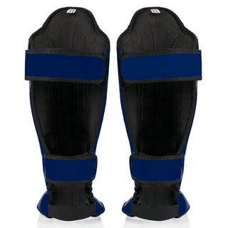 Ochraniacze piszczele Fairtex Competition SP5 z ochraniaczami na stopy Blue