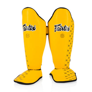 Ochraniacze piszczele Fairtex Zawody SP5 z parapetami Żółty 