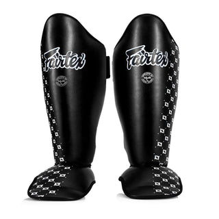 Ochraniacze piszczele Fairtex Zawody SP5 z ochraniaczami na stopy Czarny 