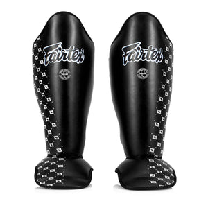 Ochraniacze piszczele Fairtex Zawody SP5 z ochraniaczami na stopy Czarny 