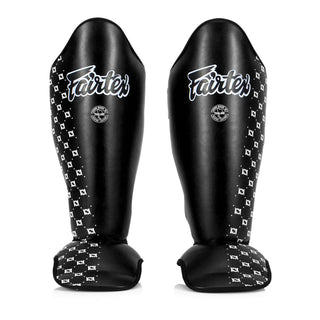 Ochraniacze piszczele Fairtex Zawody SP5 z ochraniaczami na stopy Czarny 